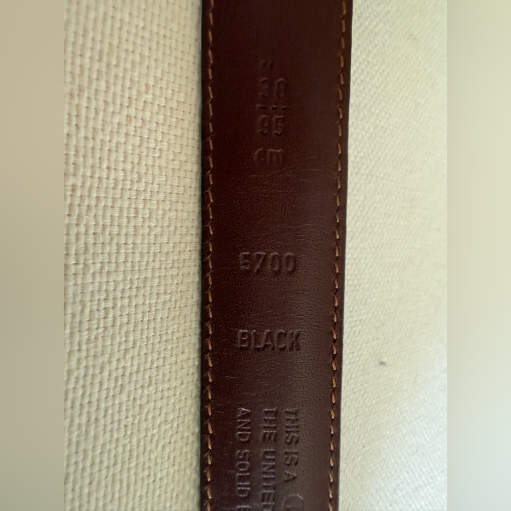 Coach 5700 Men’s Black Leather Belt Size 38/95CM - Picture 8 of 14